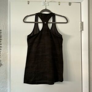 Lululemon Womens Black Camo Racerback Tank Top Athletic Size Small or medium.